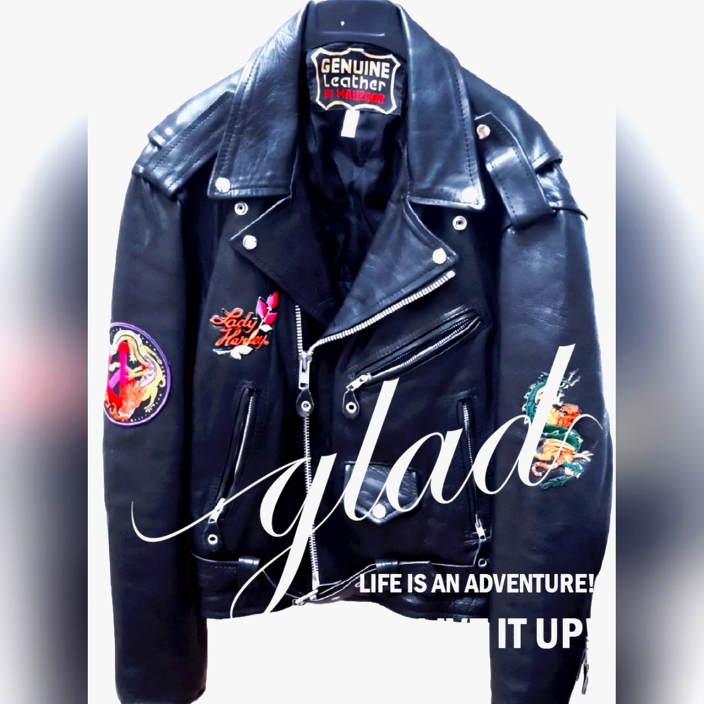 💥Gorgeous💥 Harley-Davidson Lady Harley Heavy Leather Motorcycle Jacket Size XL